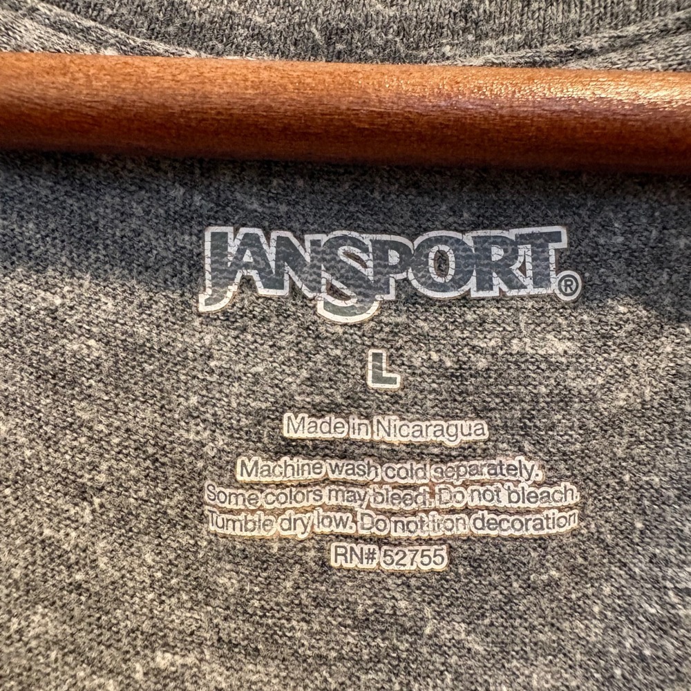 Jansport Harvard‎ University Shirt Women Size Large Gray Skinny Tee Short Sleeve - Picture 2 of 10